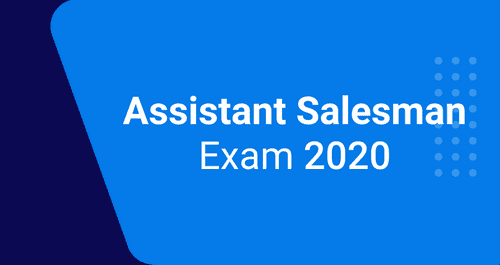 Assistant salesman exam syllabus 2020